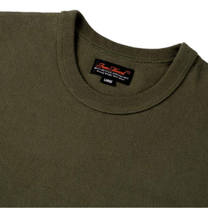 11oz Cotton Knit Crew Neck T-Shirt Olive - T-shirt