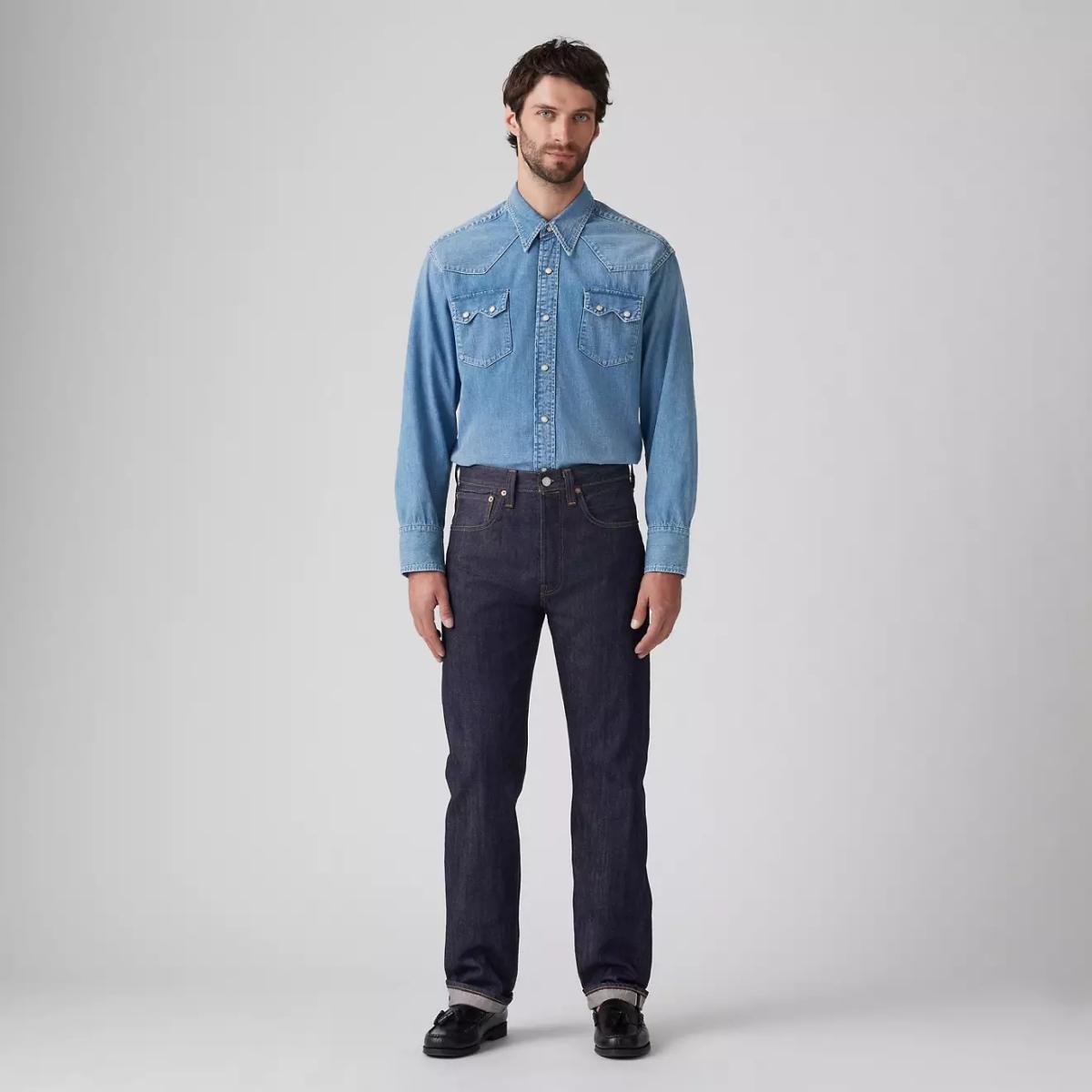 Levis Vintage Clothing 1947 501® Jeans Organic Rinsed Salvedge