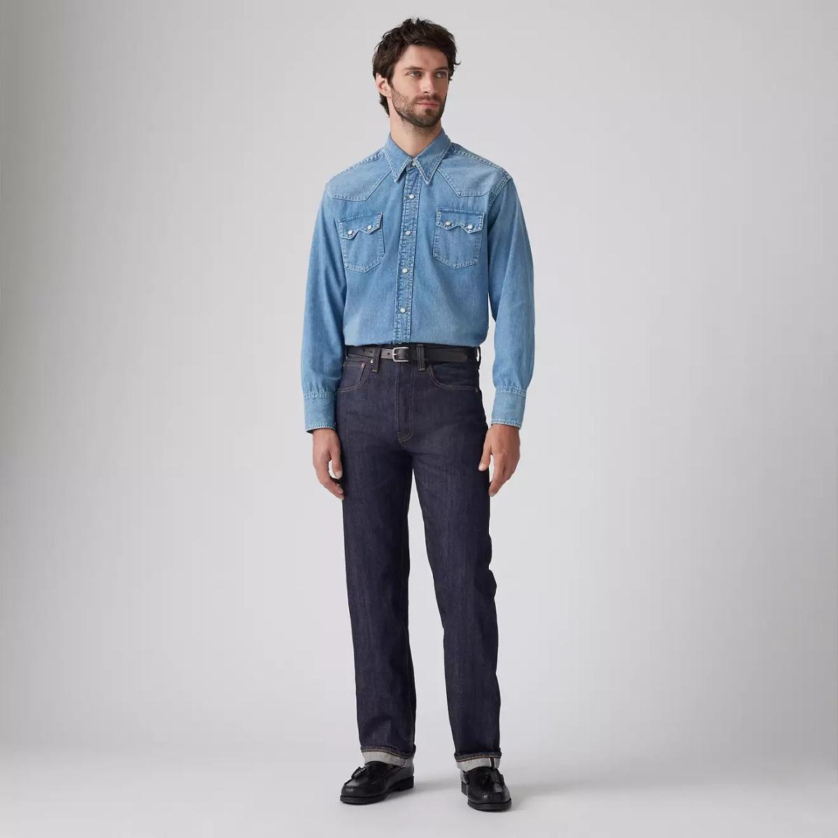 Levis Vintage Clothing 1947 501® Jeans Organic Rinsed Salvedge