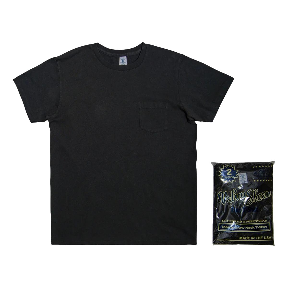 Velva Sheen 2 Pack Pocket Tee Black- MILWORKS