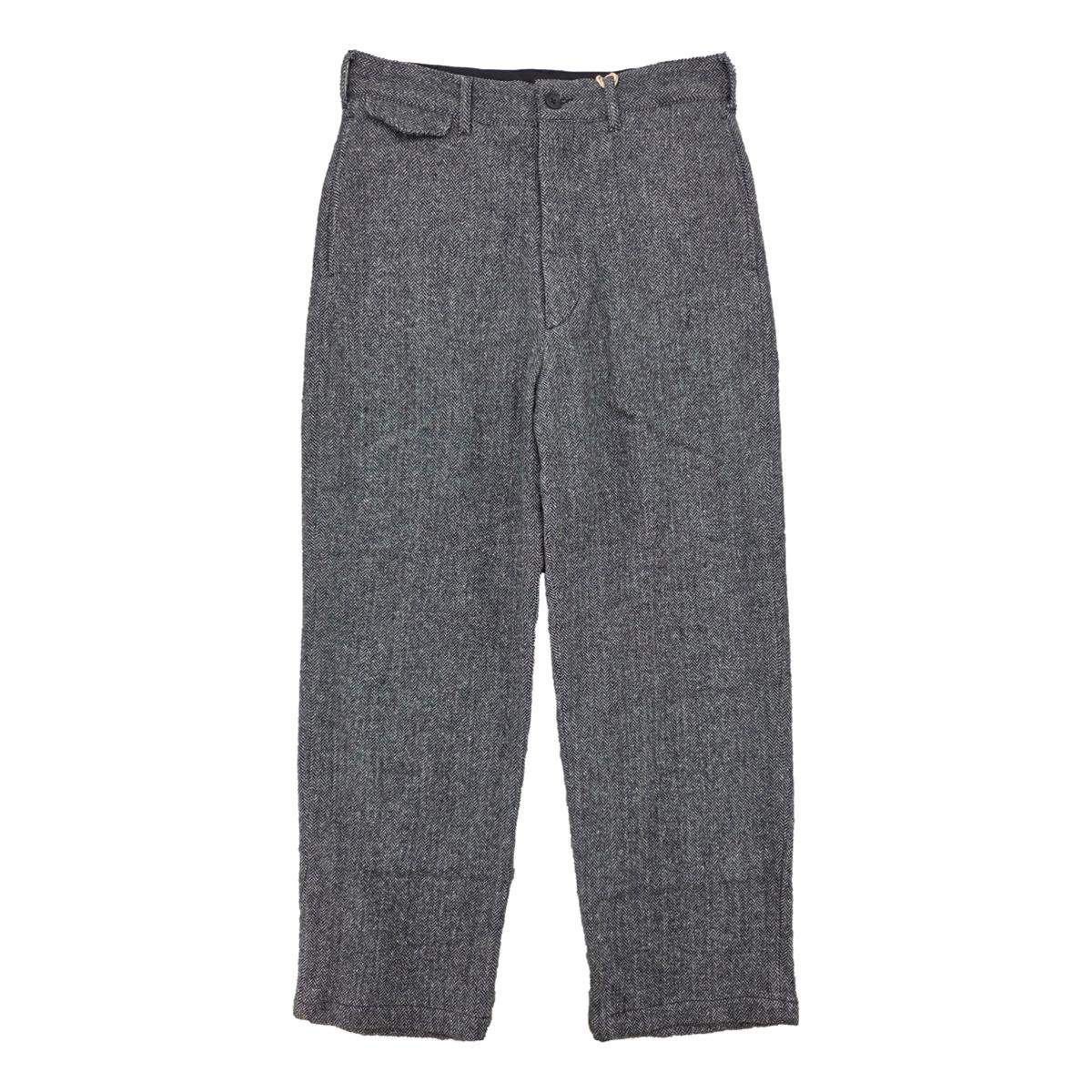 Officer Pant Grey Poly Wool Herringbone - Milworks