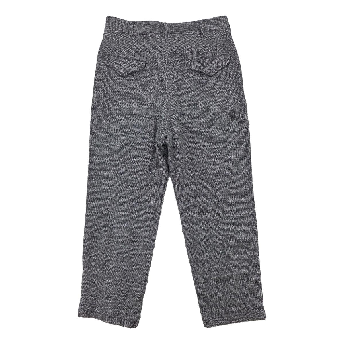 Officer Pant Grey Poly Wool Herringbone - Milworks