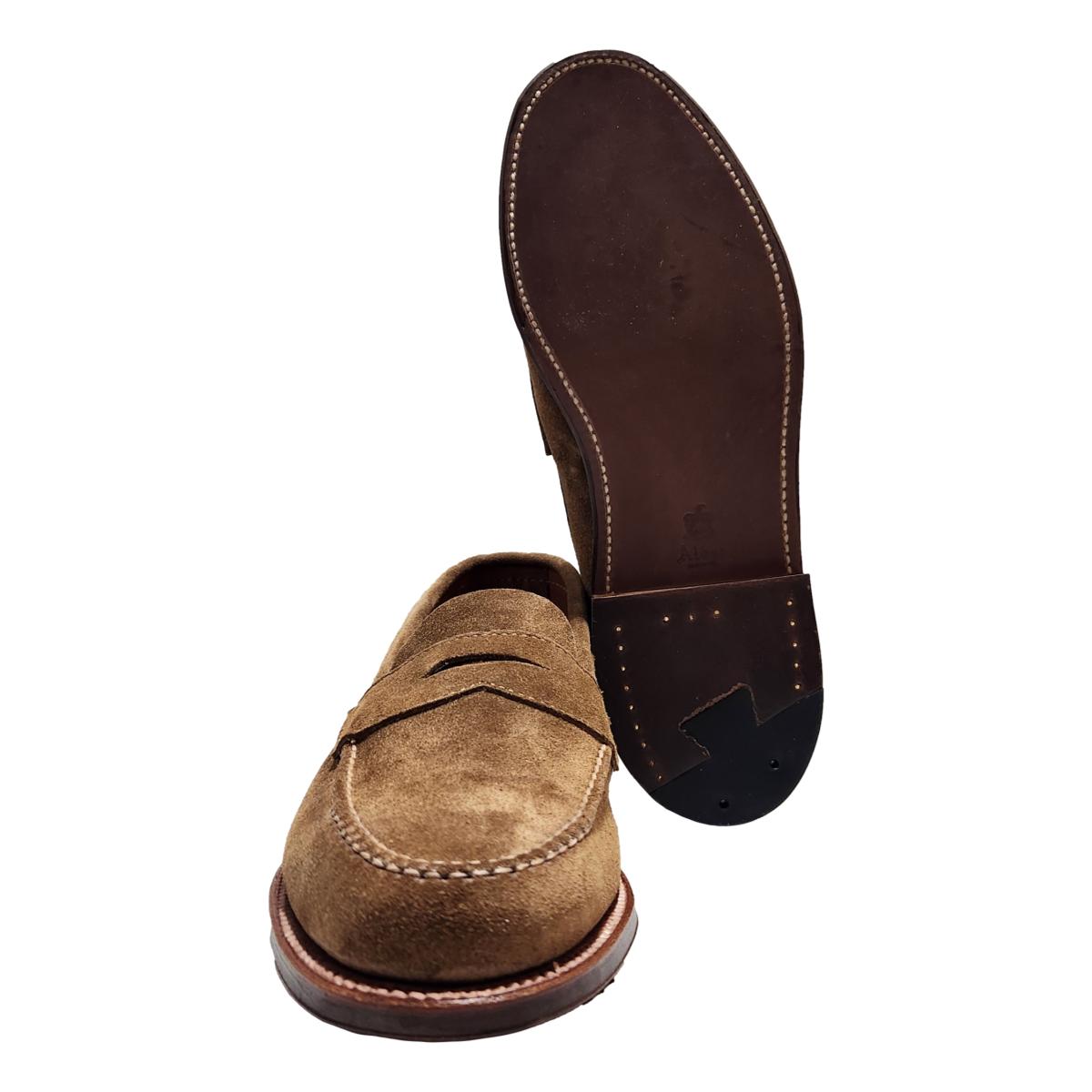 Alden 6243F Unlined Leisure Hand Sewn Loafer in Snuff Suede - MILWORKS