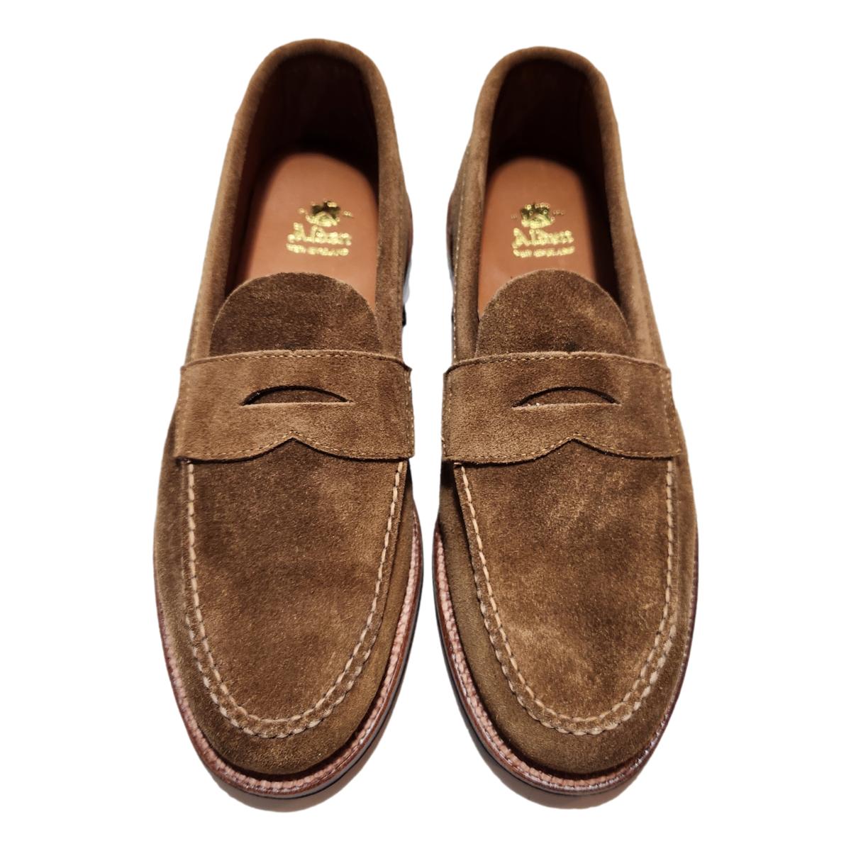 Alden 6243F Unlined Leisure Hand Sewn Loafer in Snuff Suede - MILWORKS
