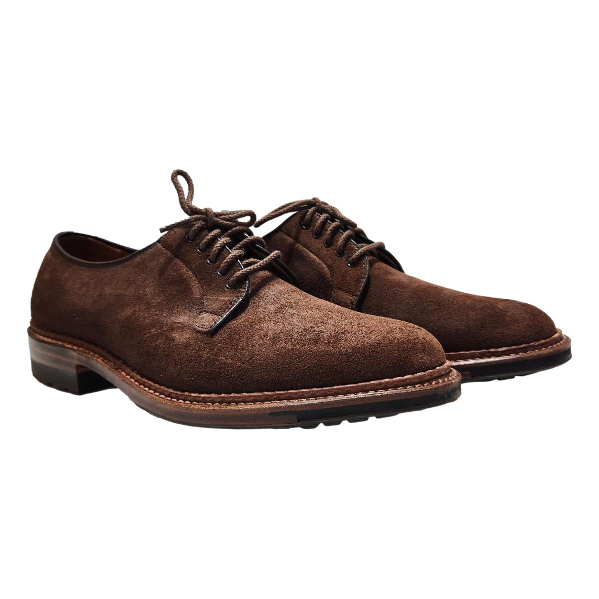Alden 9474C Plain Toe Blucher Tobacco Reverse Chamois - MILWORKS