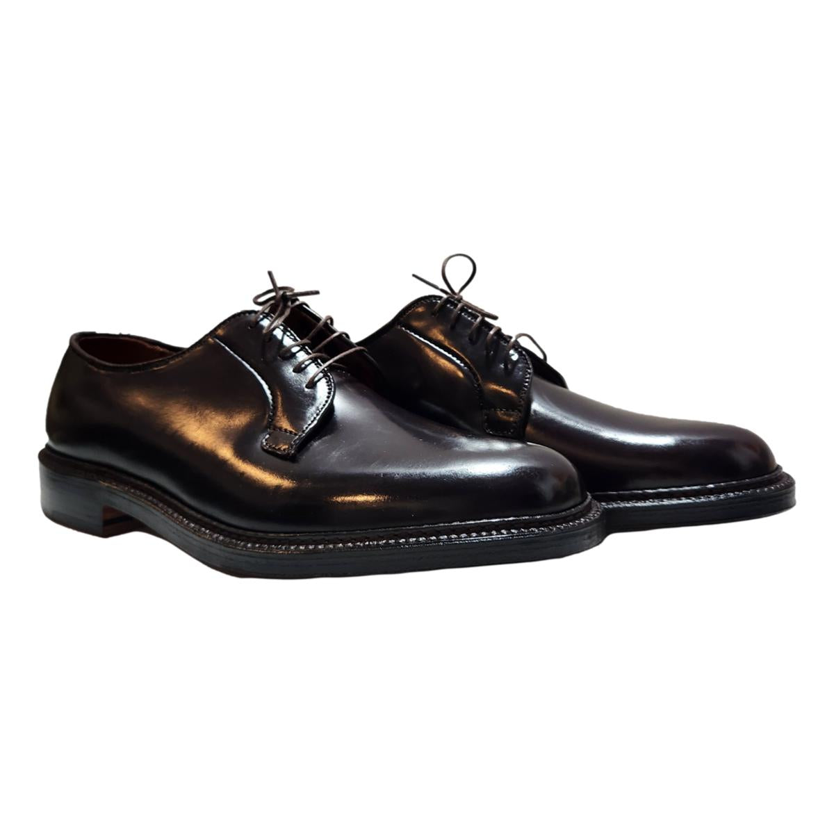 Alden 990 Plain Toe Blucher in Color 8 Shell Cordovan - MILWORKS