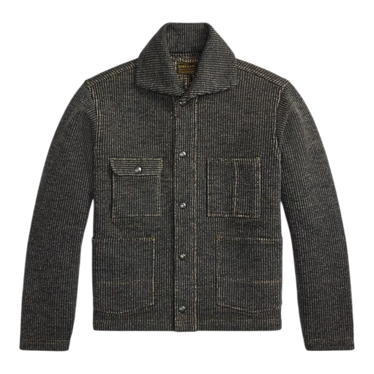 RRL Fleece Work Jacket Charcoal Multi - MILWORKS