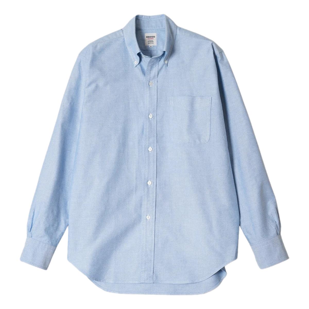 japanese dress shirts Ametora Button-Down Selvedge Oxford Shirt Blue