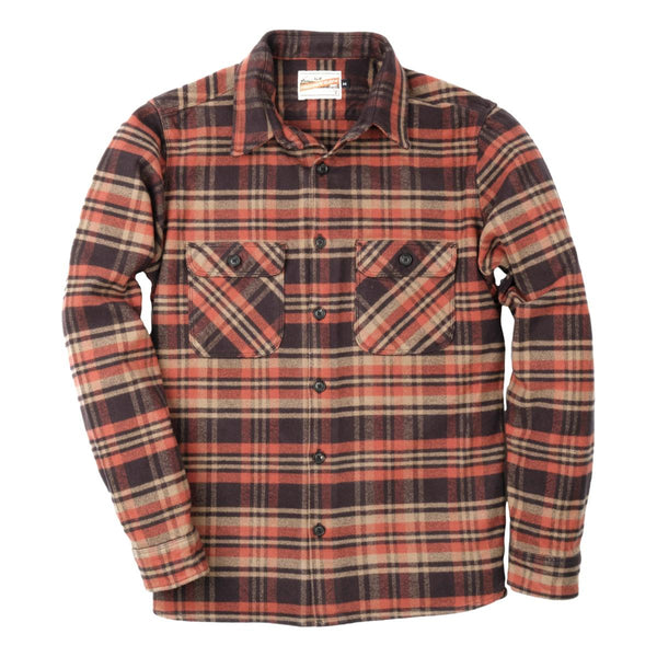 River Flannel Shirt // Orange Plaid (M) - Fashion Clearance - Touch of  Modern