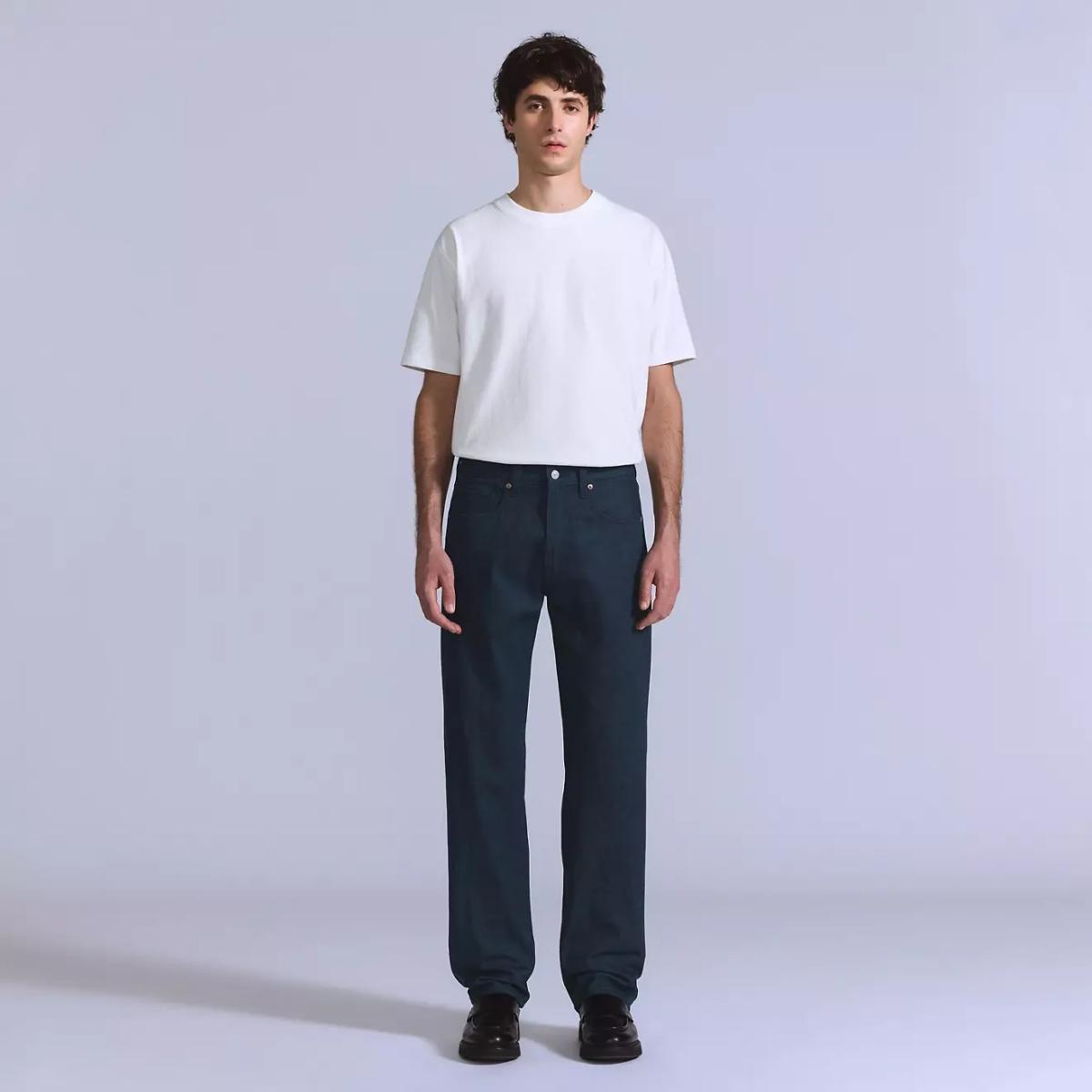 Blue Tab Anchor Relaxed Selvedge Idea Blue Medium Wash - MILWORKS
