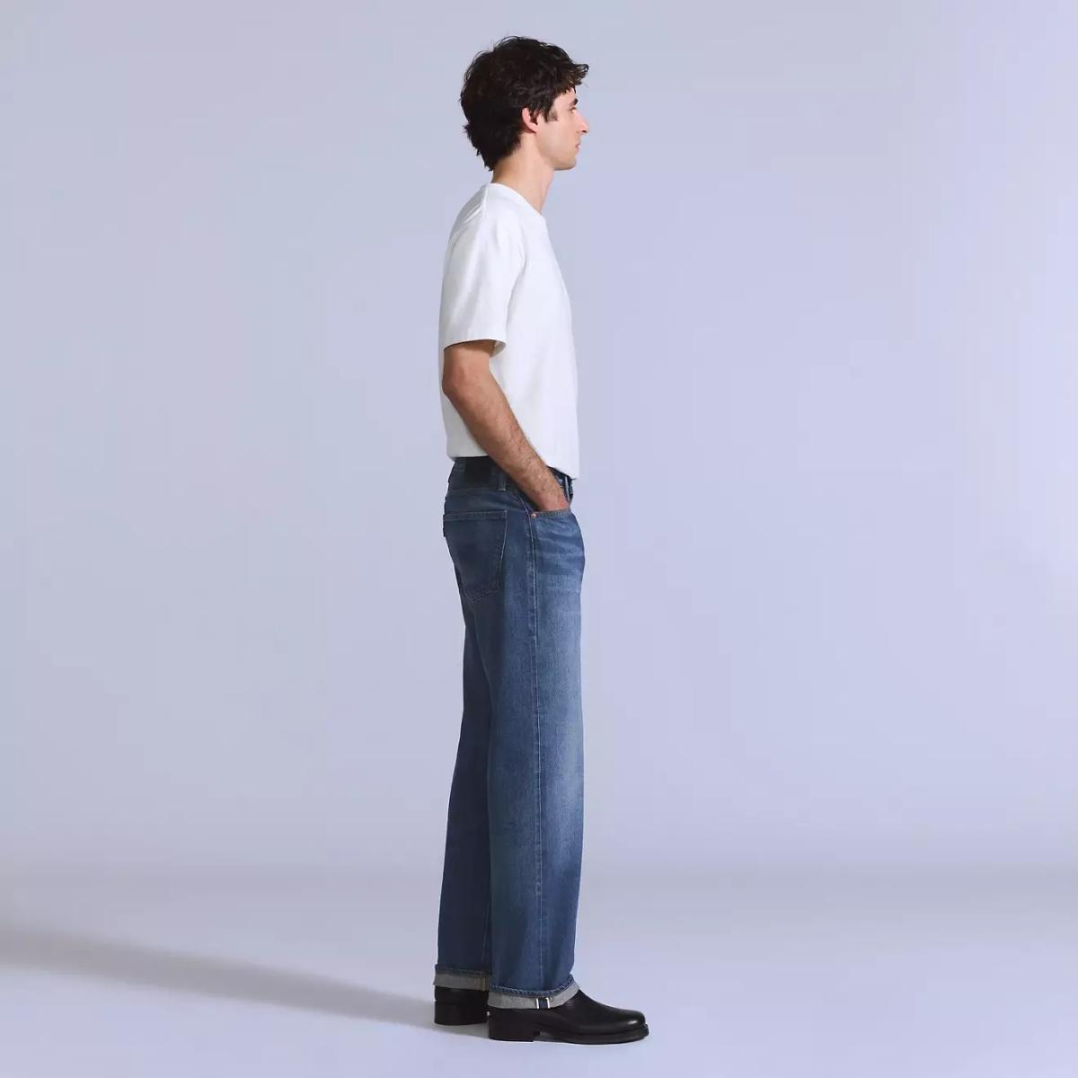 【極美品】LEVI'S BLUETAB ANCHOR RELAXED W36 Blue Tab Anchor Relaxed Selvedge - MILWORKS