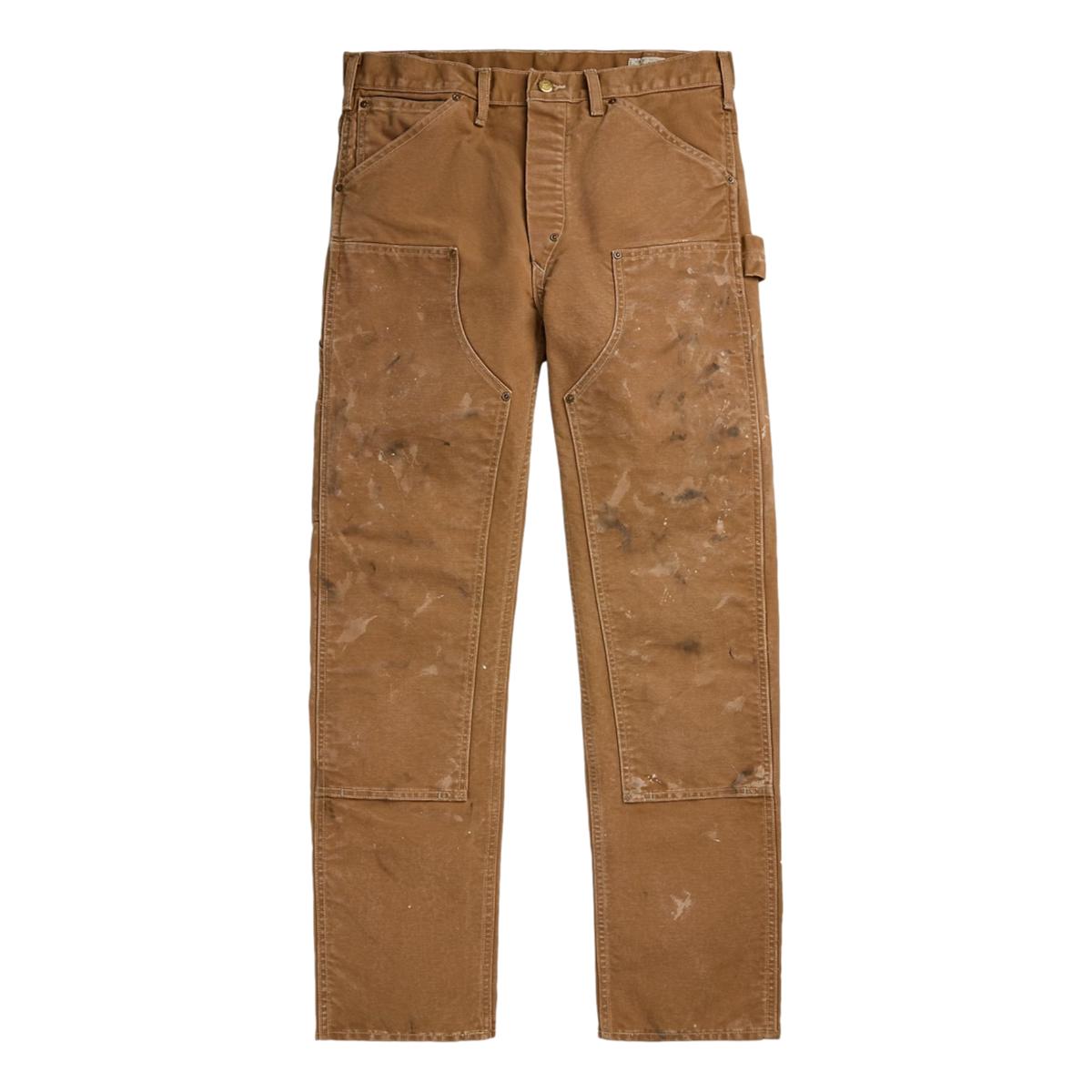RRL Engineer Fit Distressed Carpenter Pant Khaki – MILWORKS RRL Engineer Fit Distressed Carpenter Pant Khaki – MILWORKS