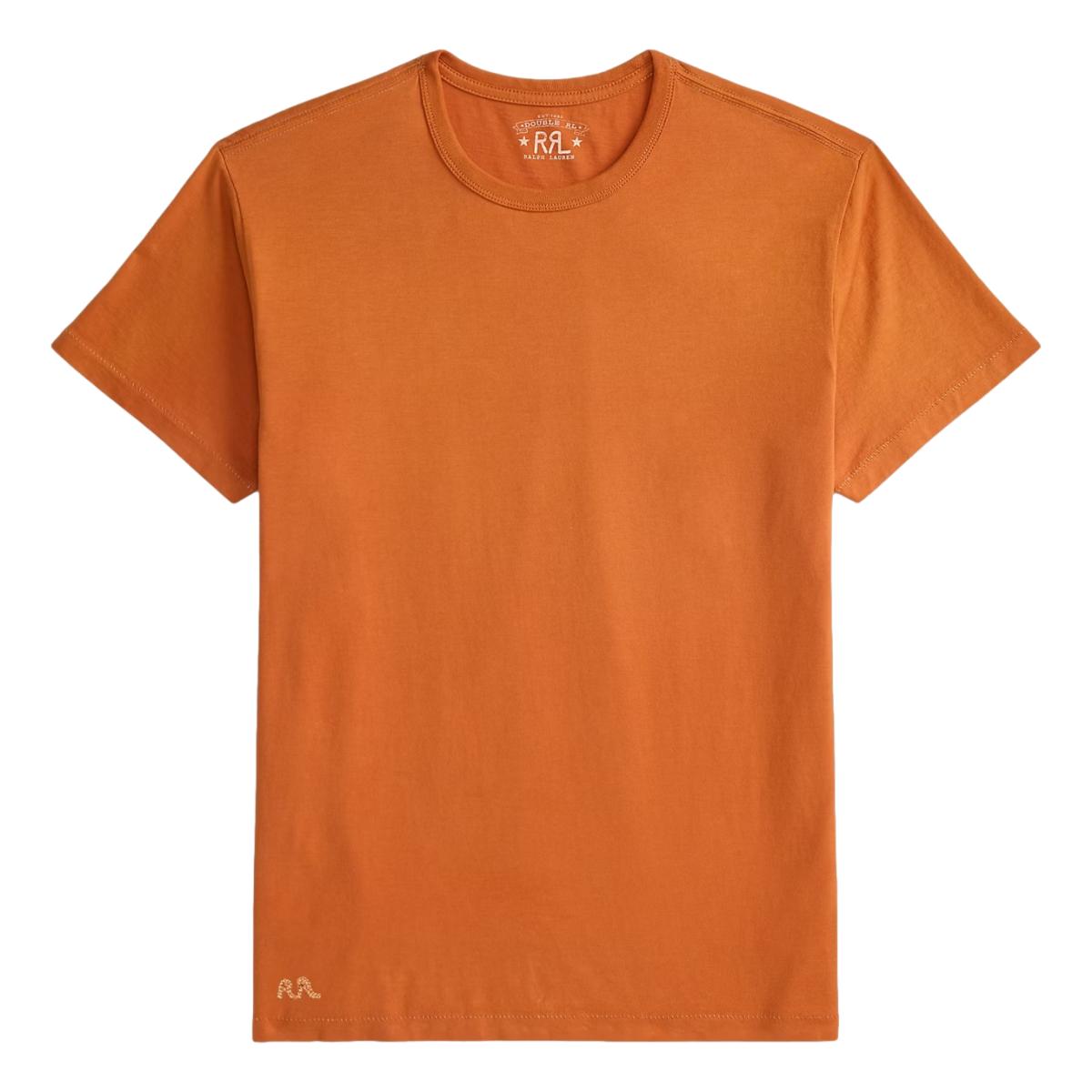RRL Garment-Dyed Crewneck T-Shirt Sweet Potato - MILWORKS