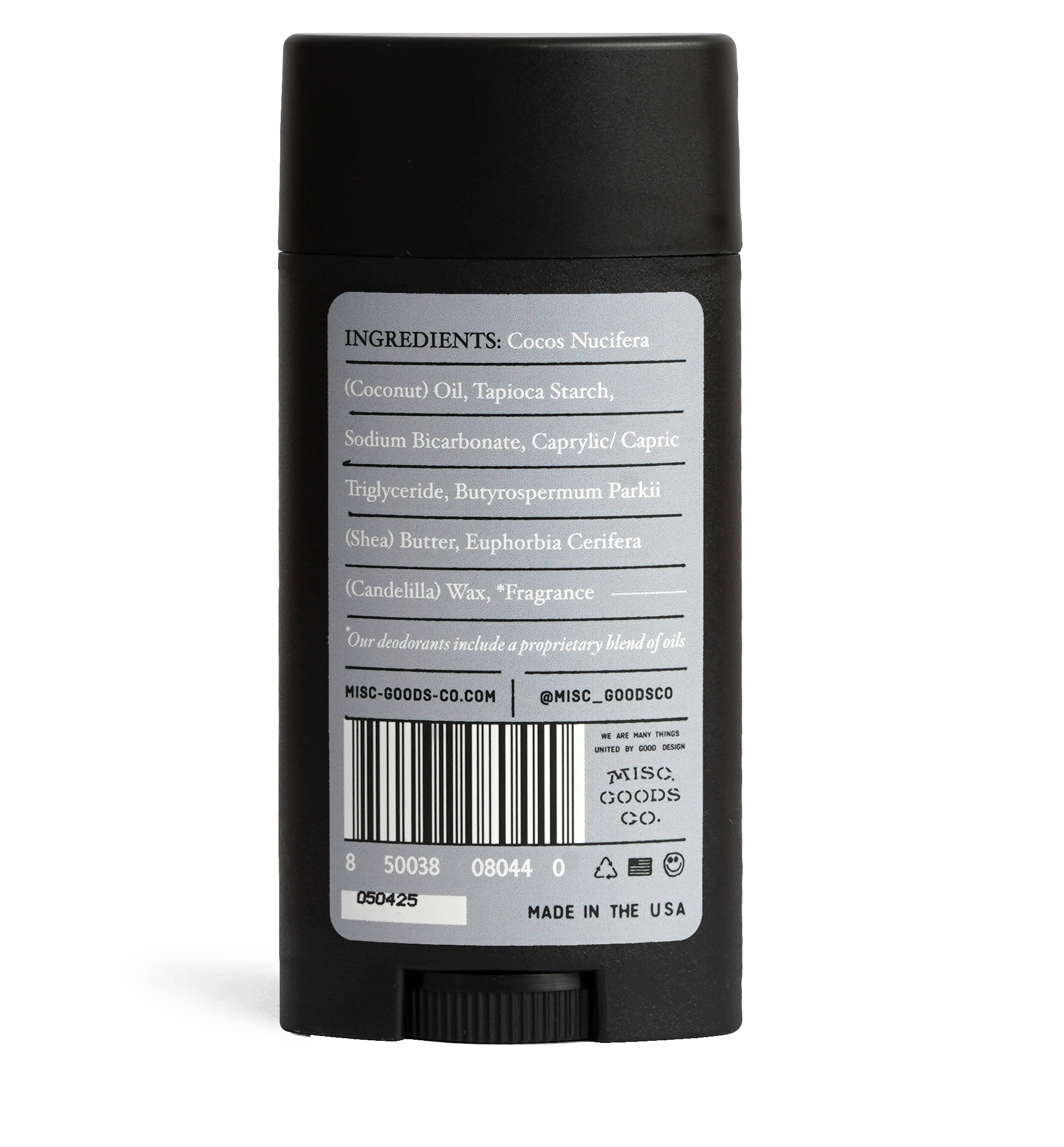 Misc Goods Co. Greyhaven Natural Deodorant - MILWORKS