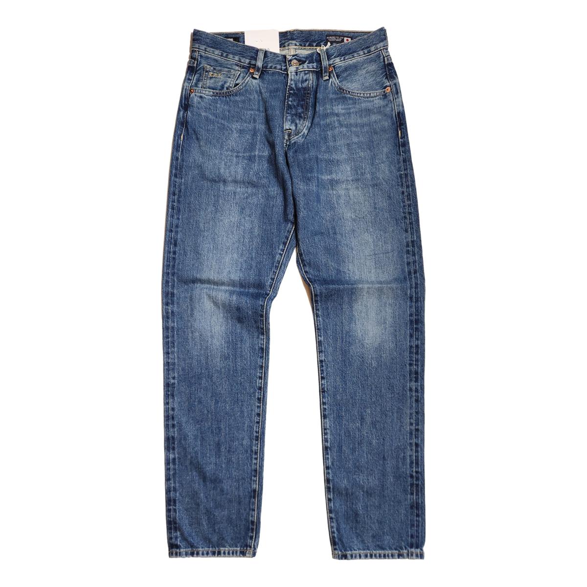 パンツ 22AW TAPERED DAMAGED DENIM M5 Relaxed Tapered 13oz Kuroki Selvedge Dark Worn - MILWORKS