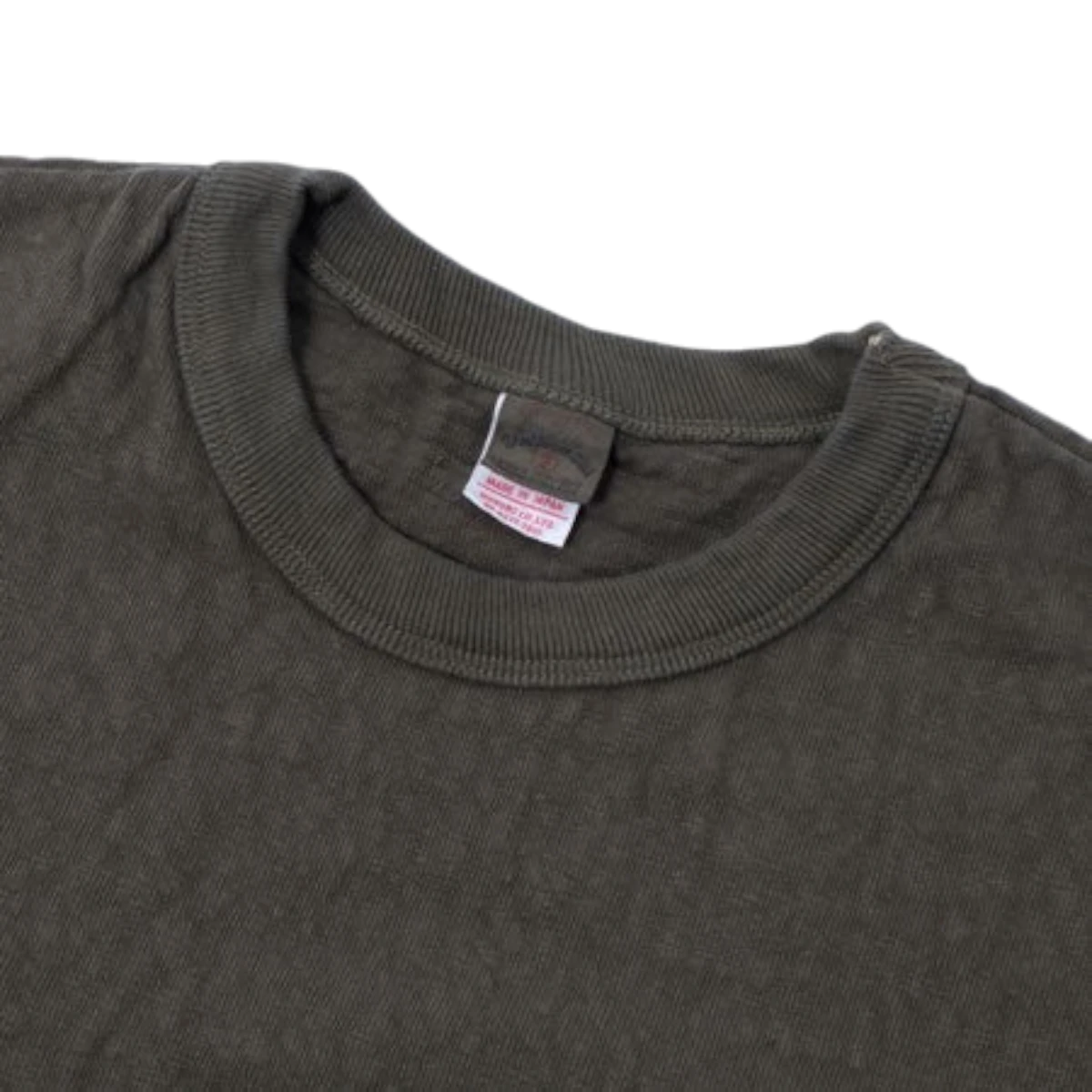 No.8 Slub Nep Short Sleeve T-Shirt Olive - MILWORKS