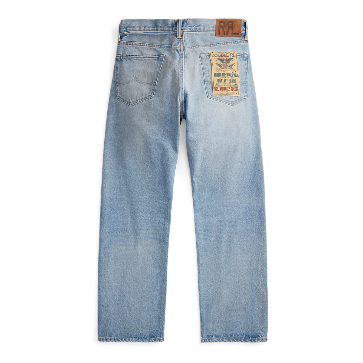 RRL vintage FIT JEAN 革パッチ 5ポケットコットンパンツ RRL Vintage 5-Pocket Bridgeview Jean Bridgeview Wash – MILWORKS