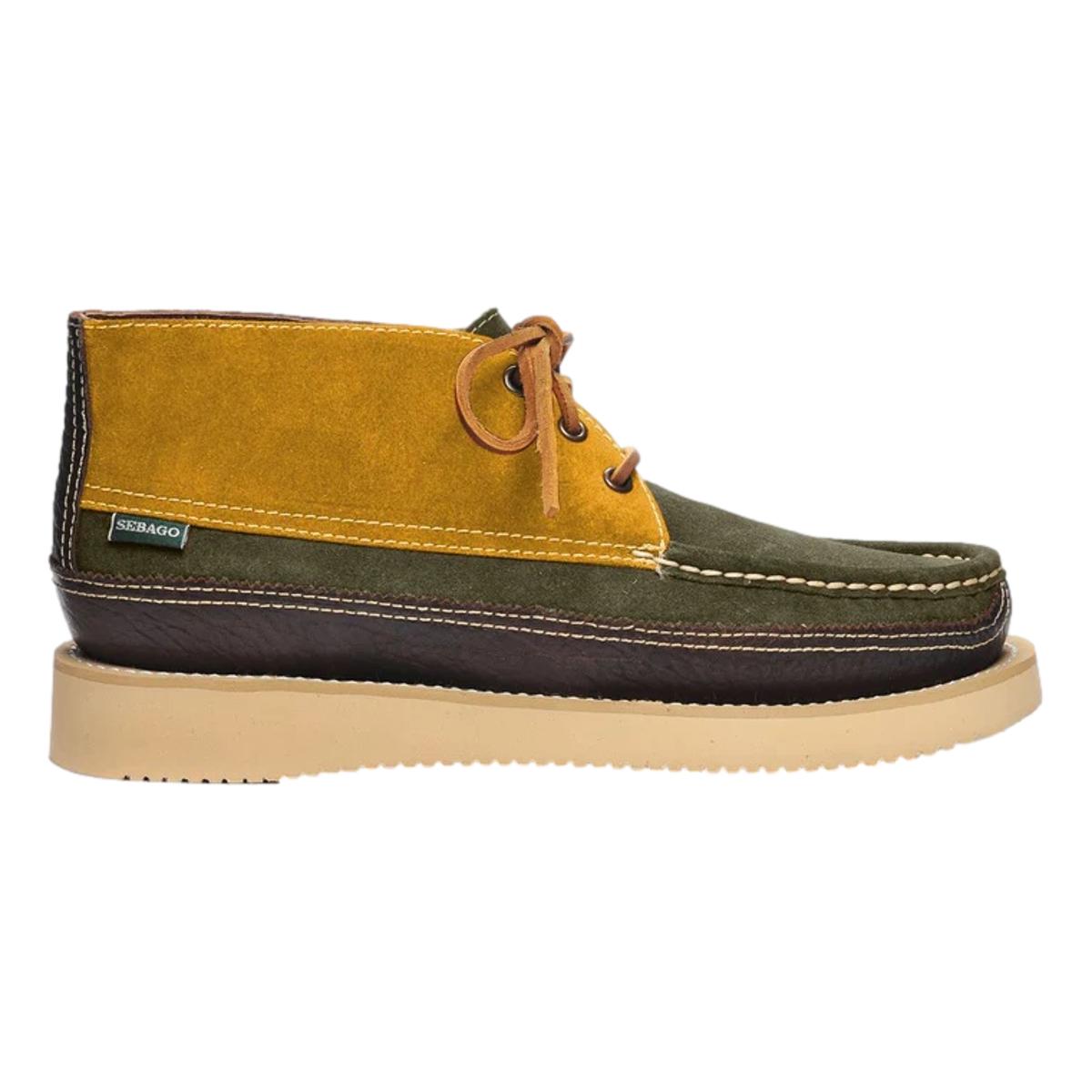 Miwak Canoe Moc Cognac & Mustard & Dark Green & Dark Brown - MILWORKS