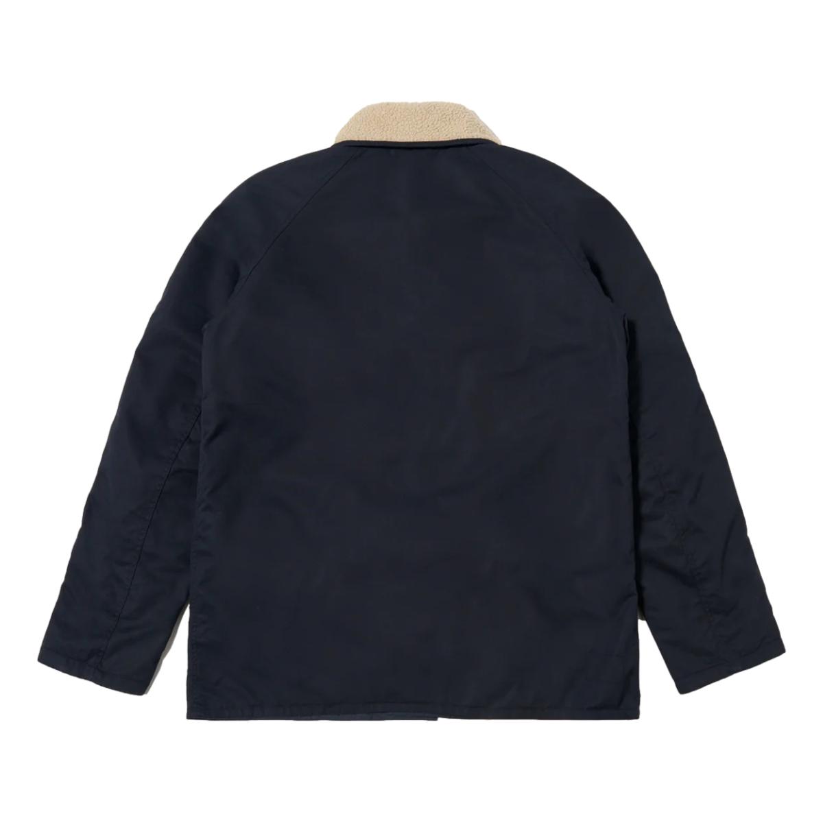 Universal Works - Navy Brushed Polytech Sherpa Reversible Mackinaw