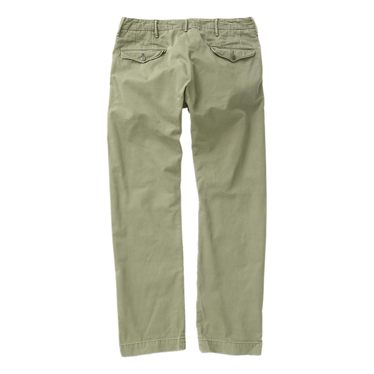 RRL Officer's Selvedge Chino Pant チノパン RRL Officer Chino Pant Olive - MILWORKS