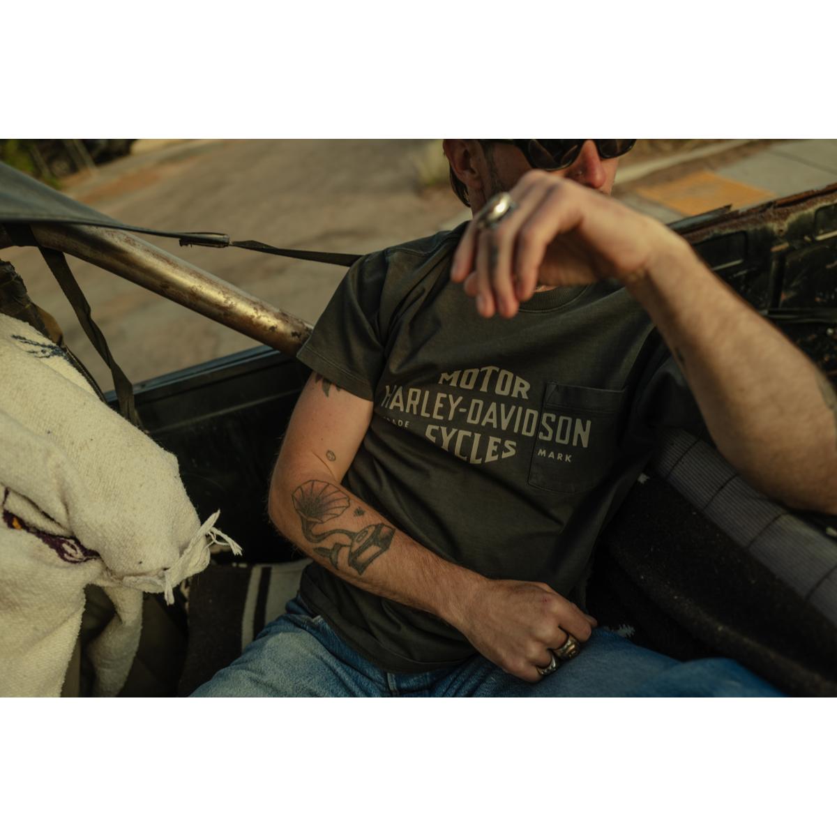 Harley-Davidson Originals Standard Issue Pocket T-shirt Wash Black