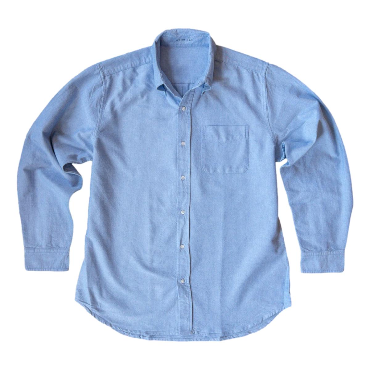 oxford cloth dress shirts Oxford Cloth Button Down Vintage Blue