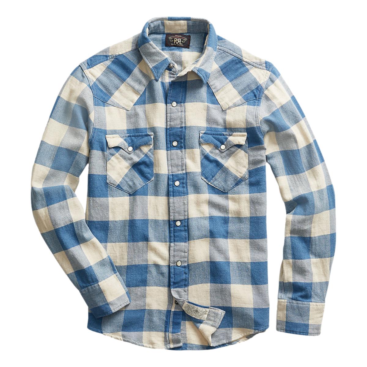 Indigo Vera Flannel Shirt (Tabasco and Lemon)