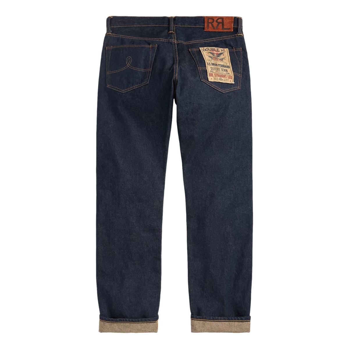 RRL Straight Fit Once Washed Selvedge Jean- MILWORKS