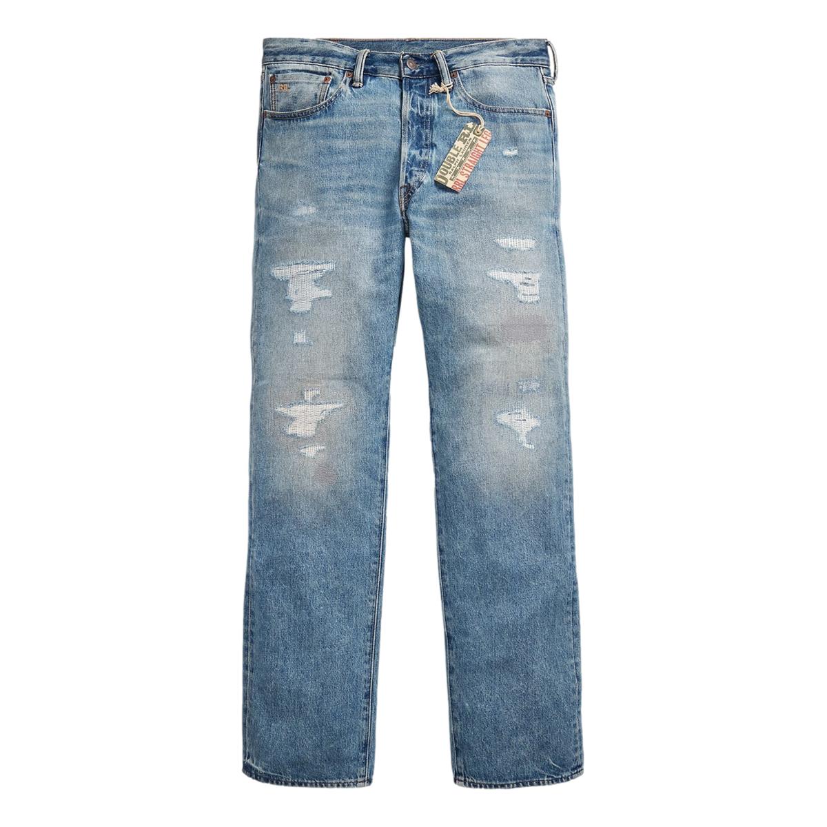 RRL Straight Fit Repaired Clearville Jean Repaired Clearville Wash