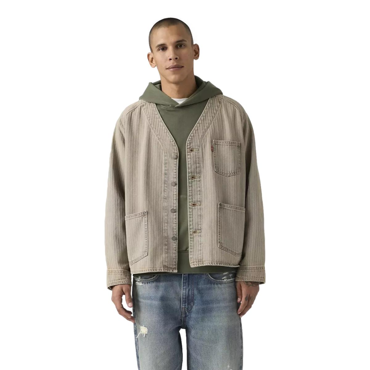 Levis Union Engineer Cardigan Uniform Badge Tan - MILWORKS