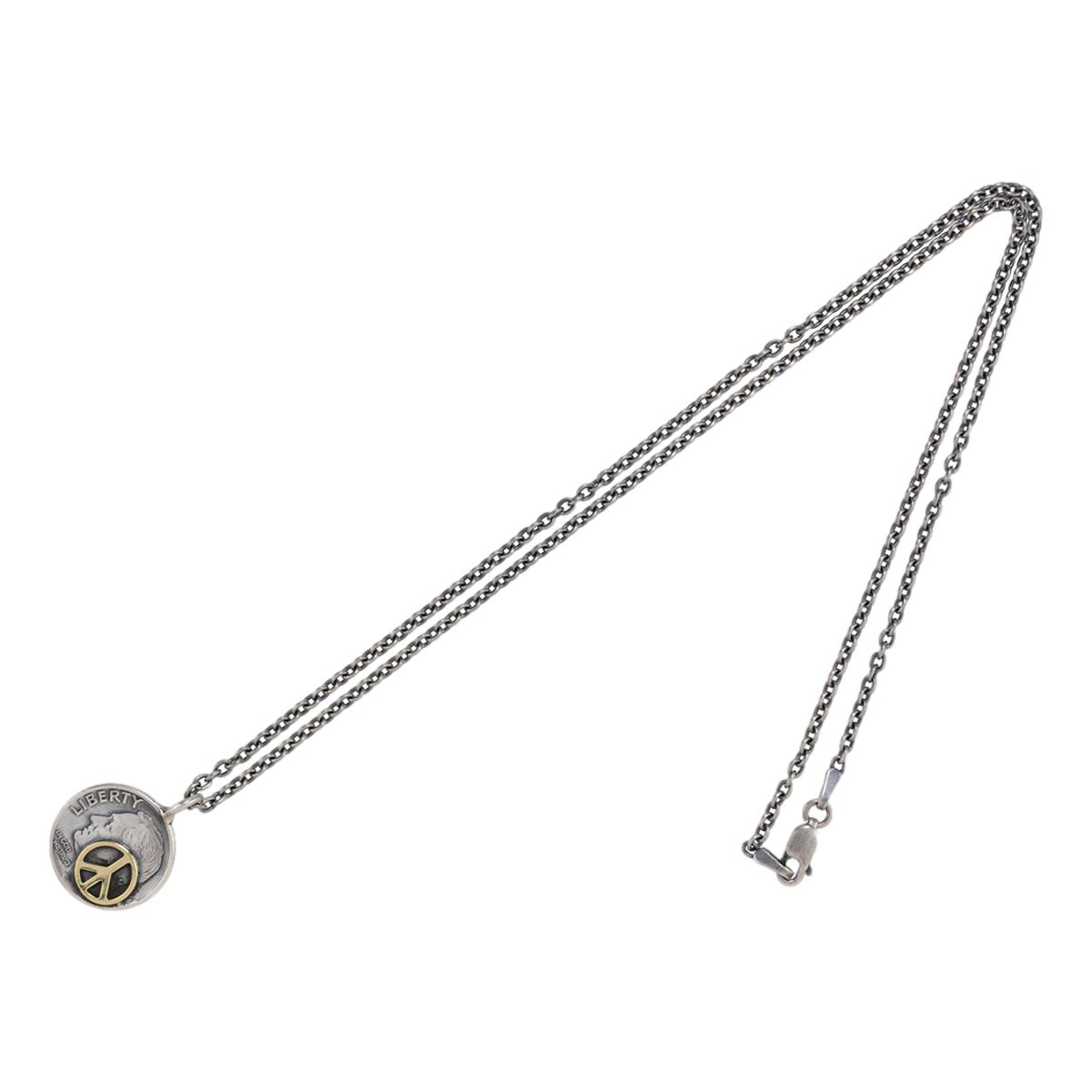 10¢ Brass Peace Necklace - Necklace