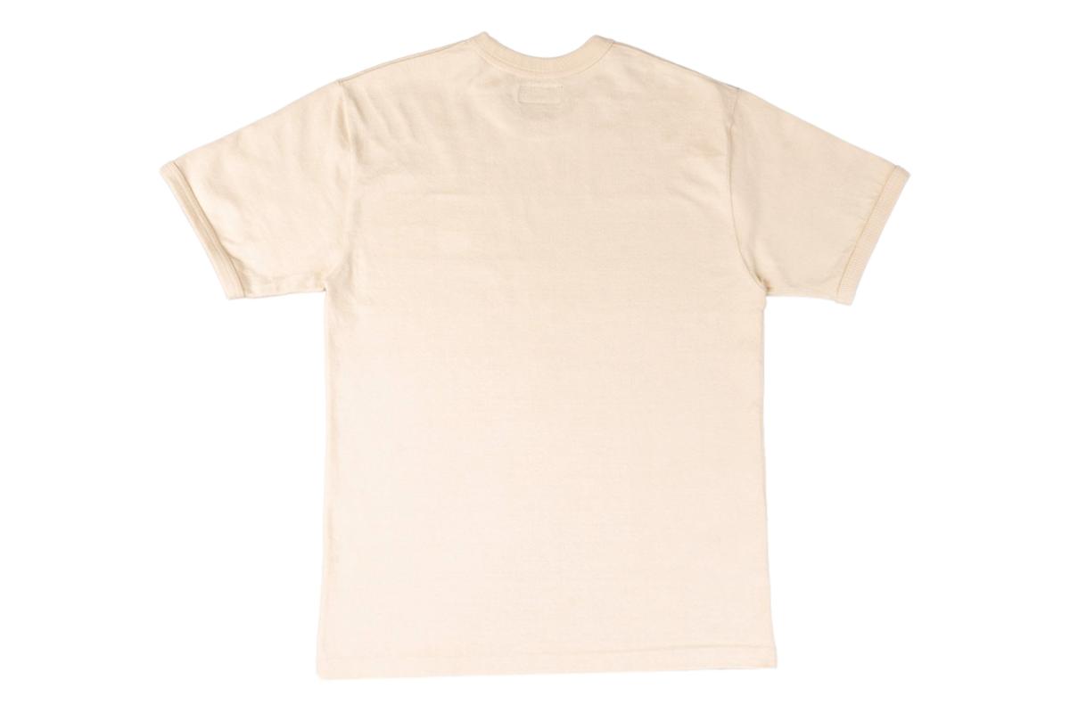 11oz Cotton Knit Crew Neck T-Shirt Cream - T-shirt