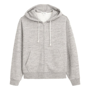 12th Street Zip Hoodie In Heather Fleece Heather Grey