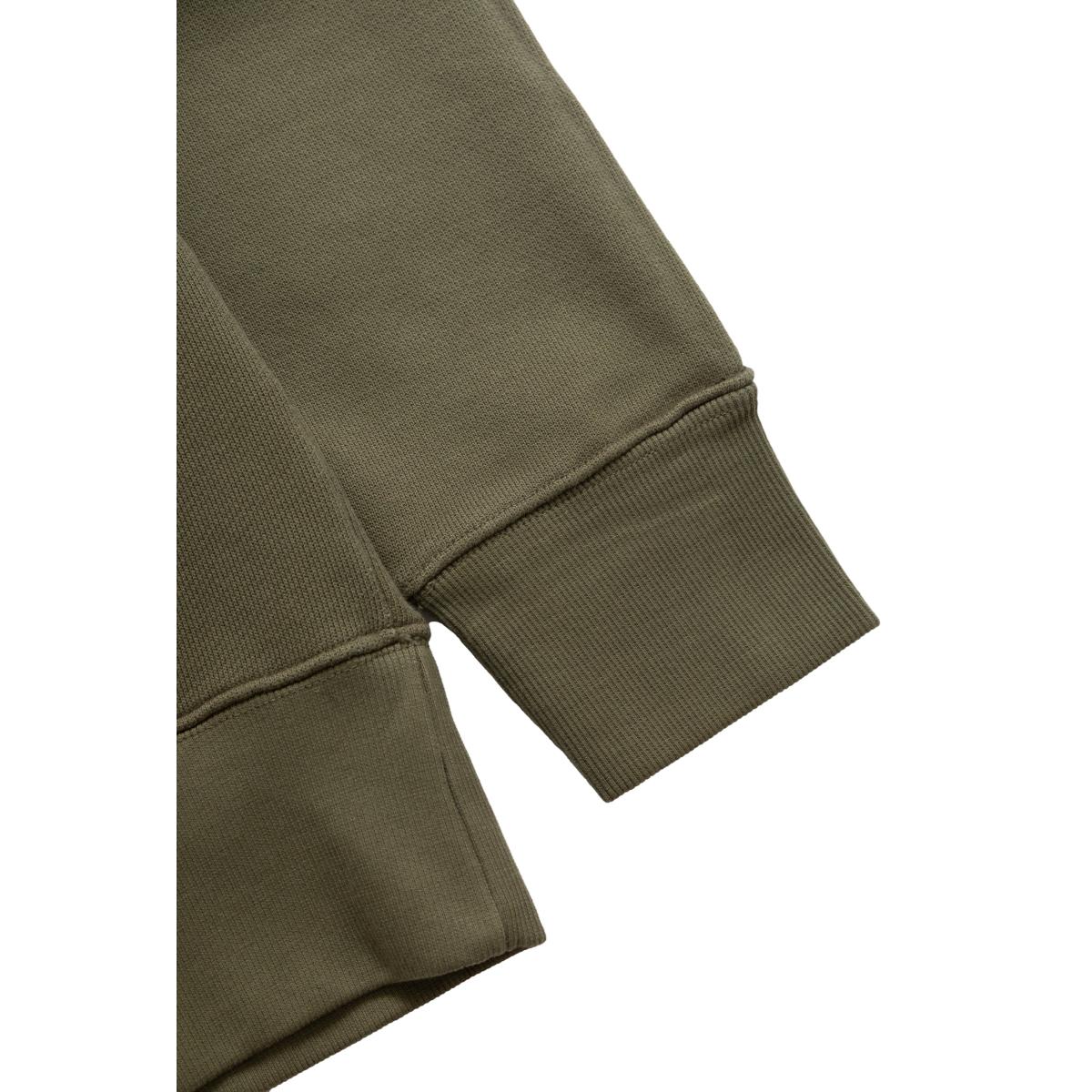 14.5oz Loopback Crewneck Olive - Sweatshirt