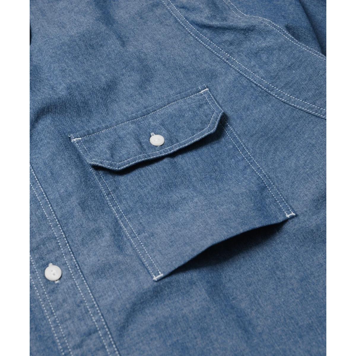 1920’s Chambray Work Shirt Blue - Shirt