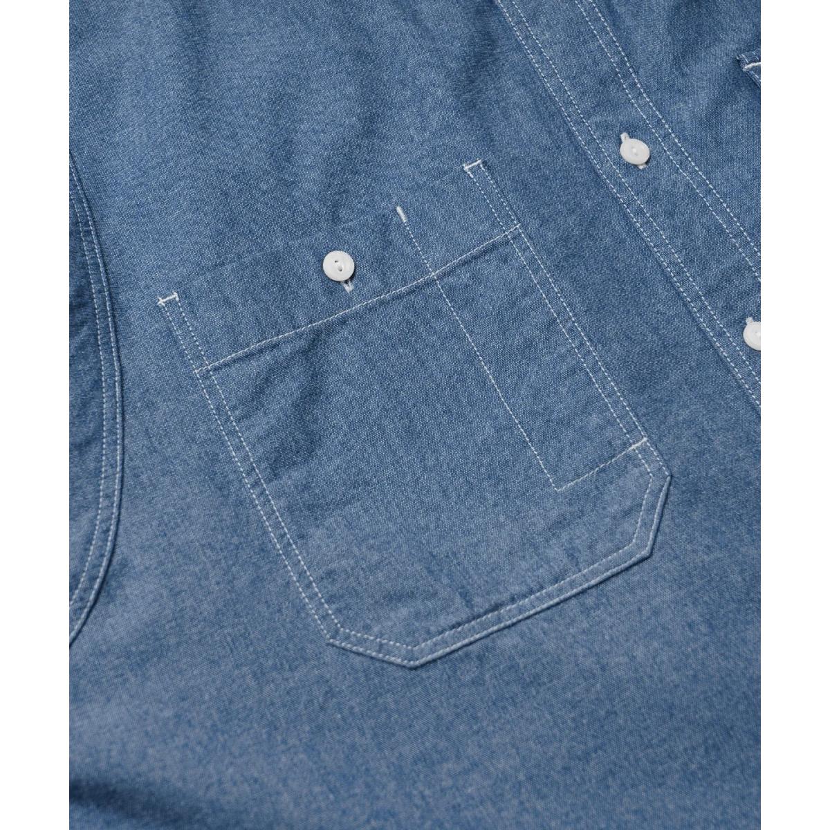1920’s Chambray Work Shirt Blue - Shirt