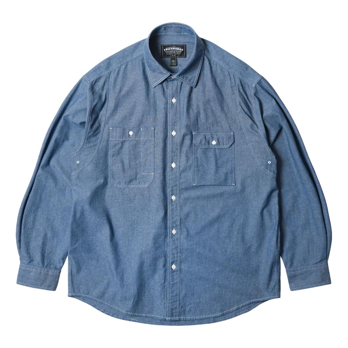 1920’s Chambray Work Shirt Blue - Shirt
