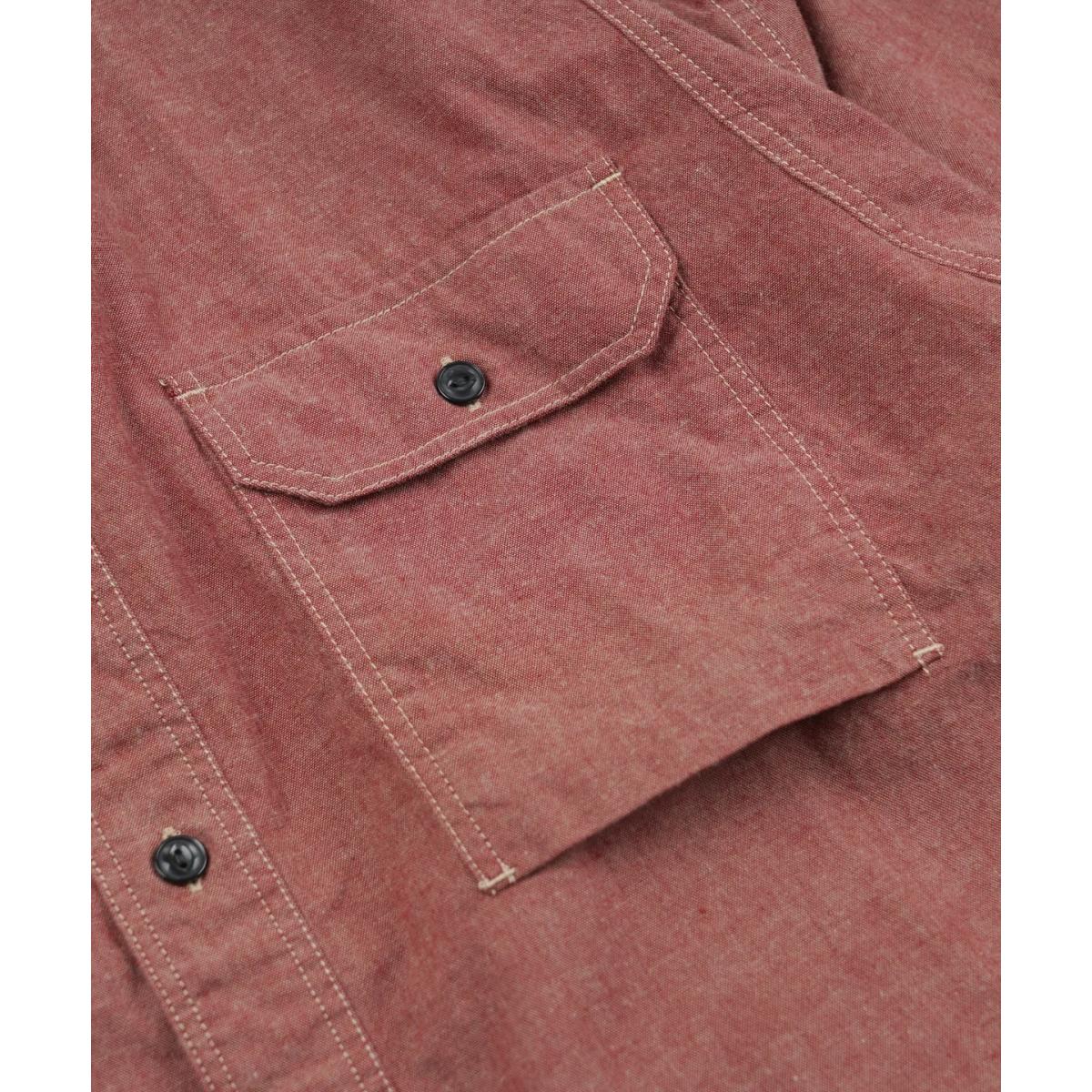 1920’s Chambray Work Shirt Red - Shirt