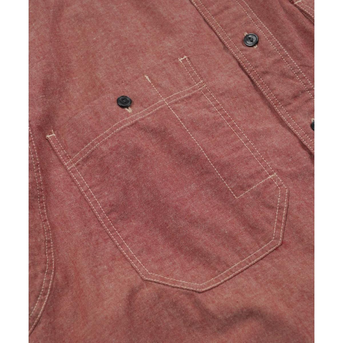 1920’s Chambray Work Shirt Red - Shirt