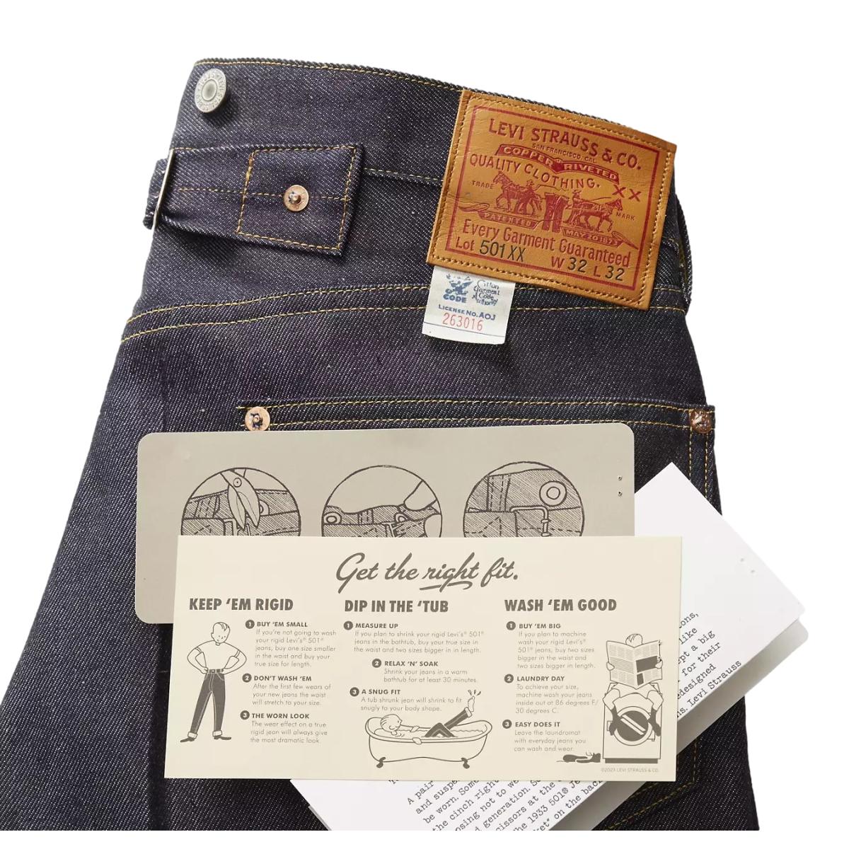1933 501® Selvedge Jeans Organic Rigid - MILWORKS