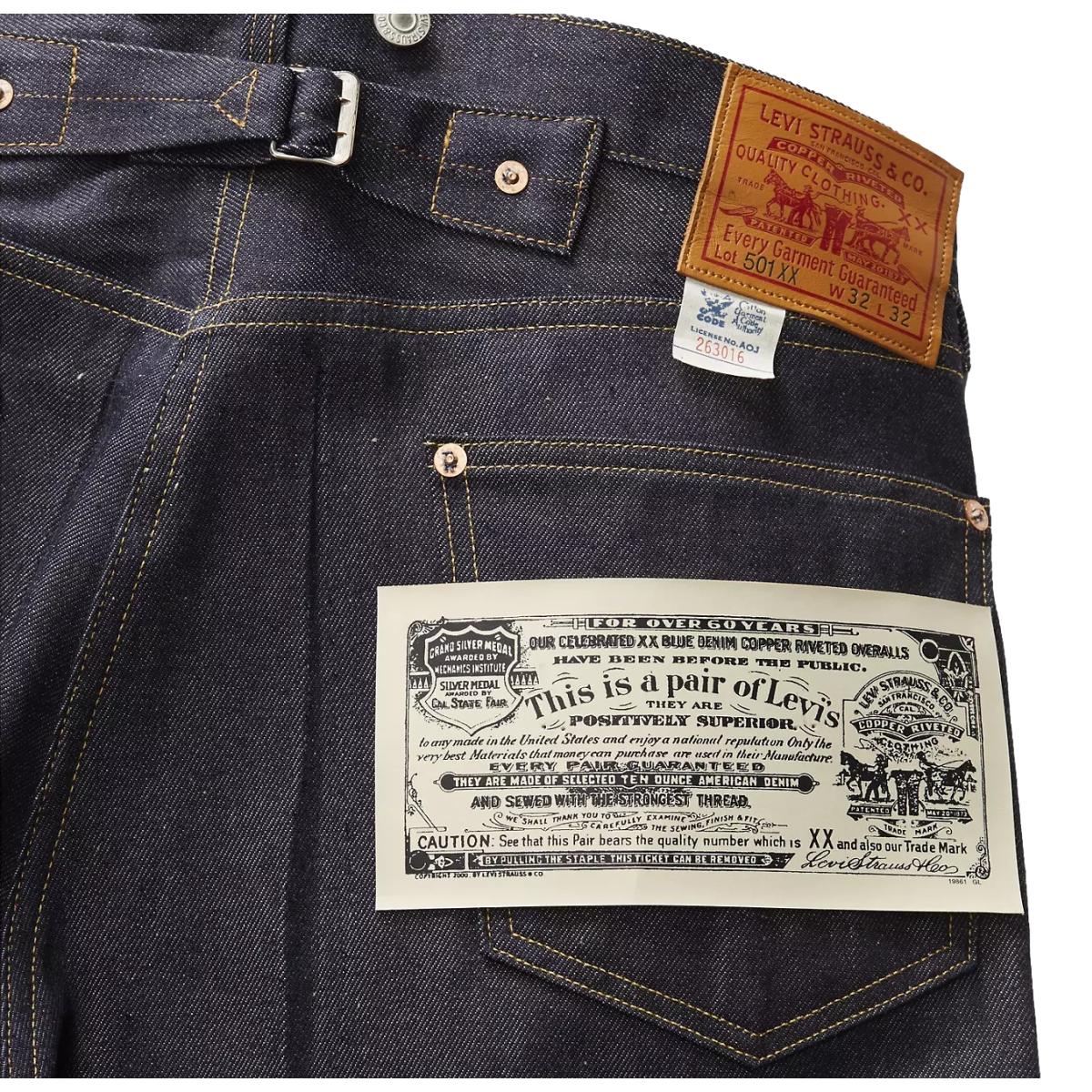 1933 501® Selvedge Jeans Organic Rigid - MILWORKS