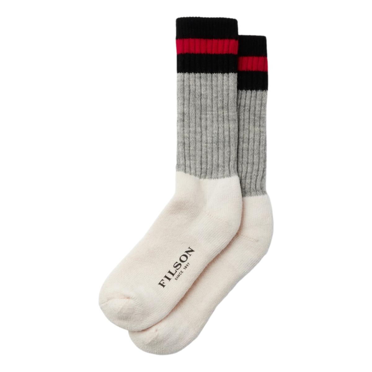 1970s Logger Thermal Socks Black Red - Socks