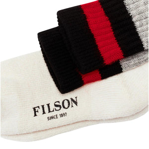 1970s Logger Thermal Socks Black Red - Socks