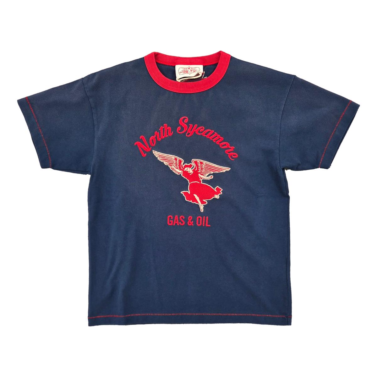 Service Tee Navy Red Ringer