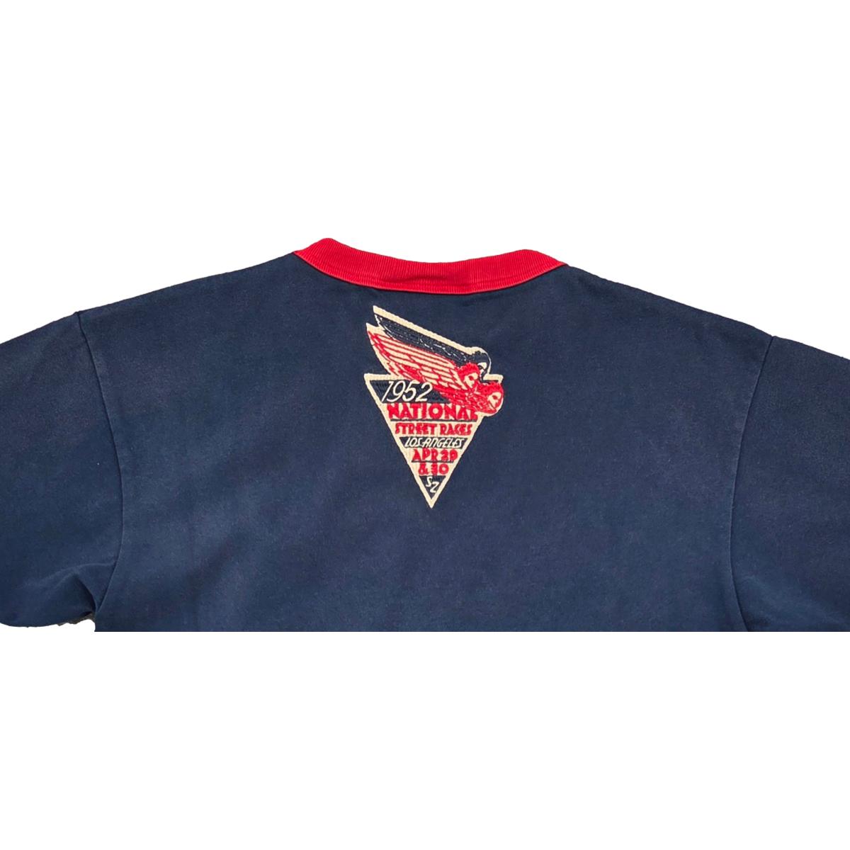 Service Tee Navy Red Ringer