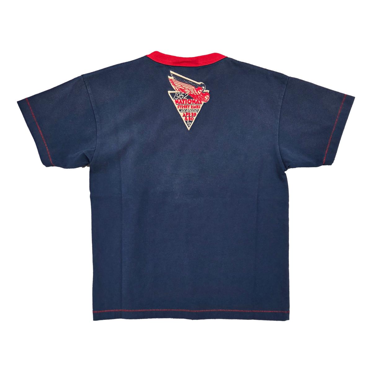 Service Tee Navy Red Ringer