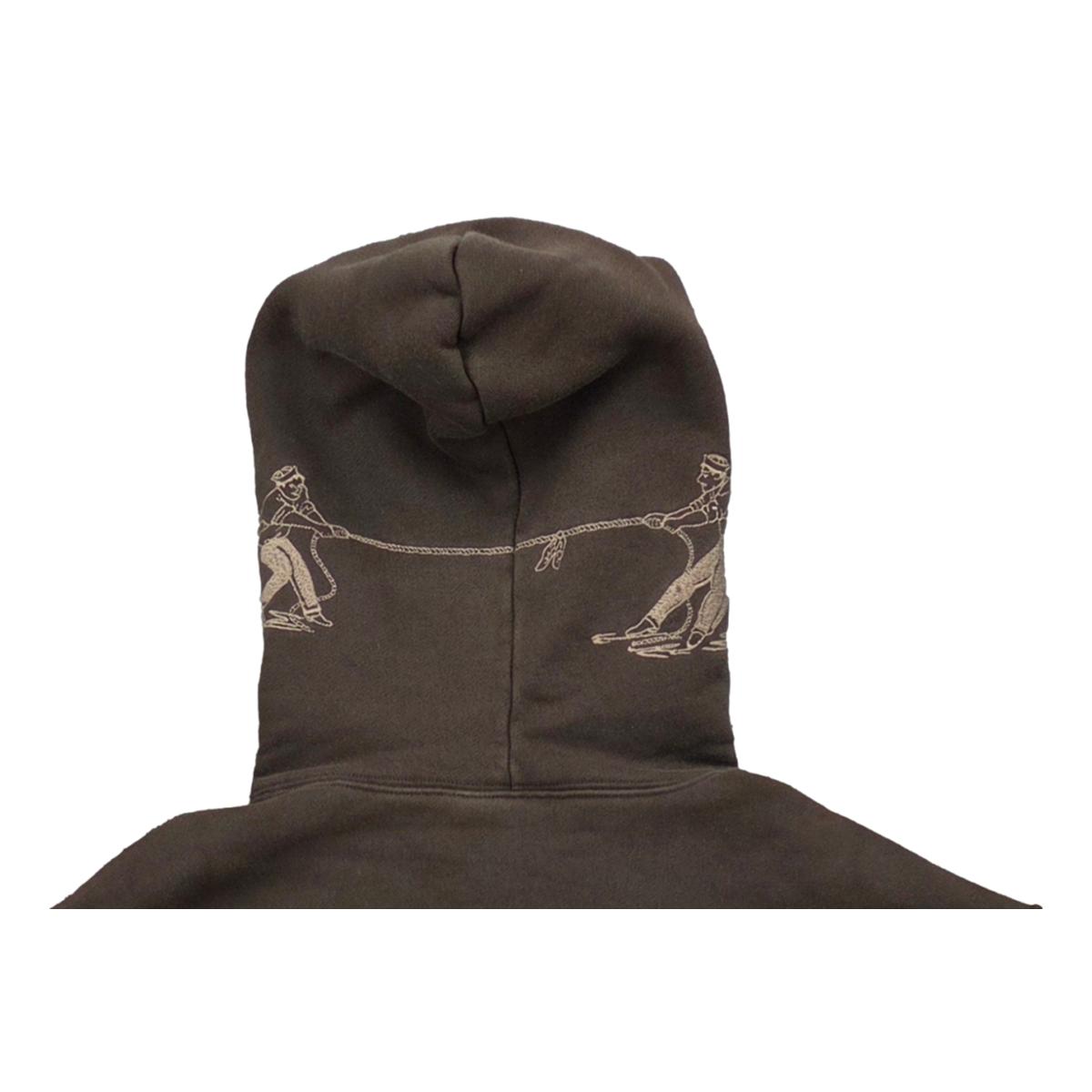 Duffle Hoodie Olive Brown
