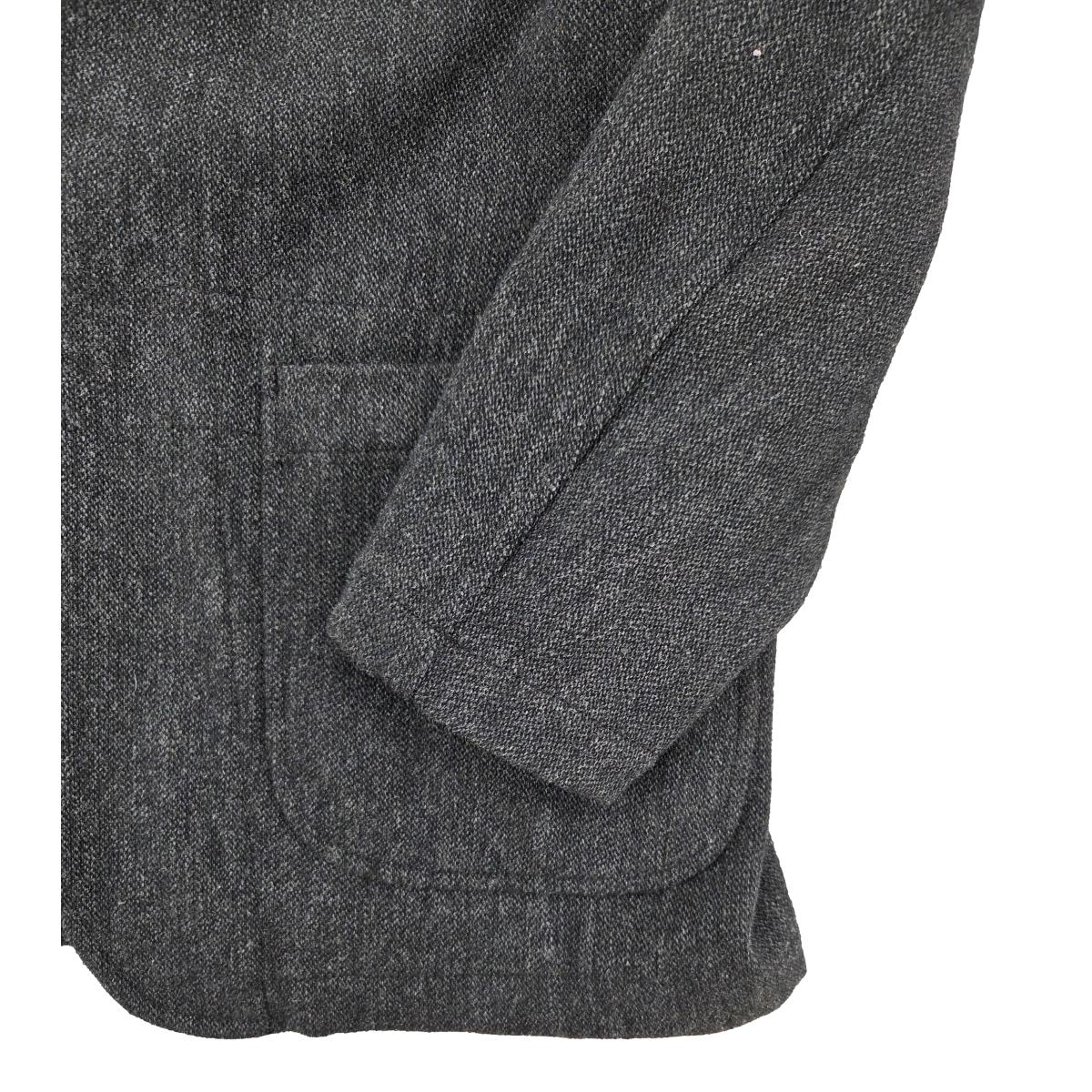 Bedford Jacket Charcoal Wool Poly Heavy Tweed