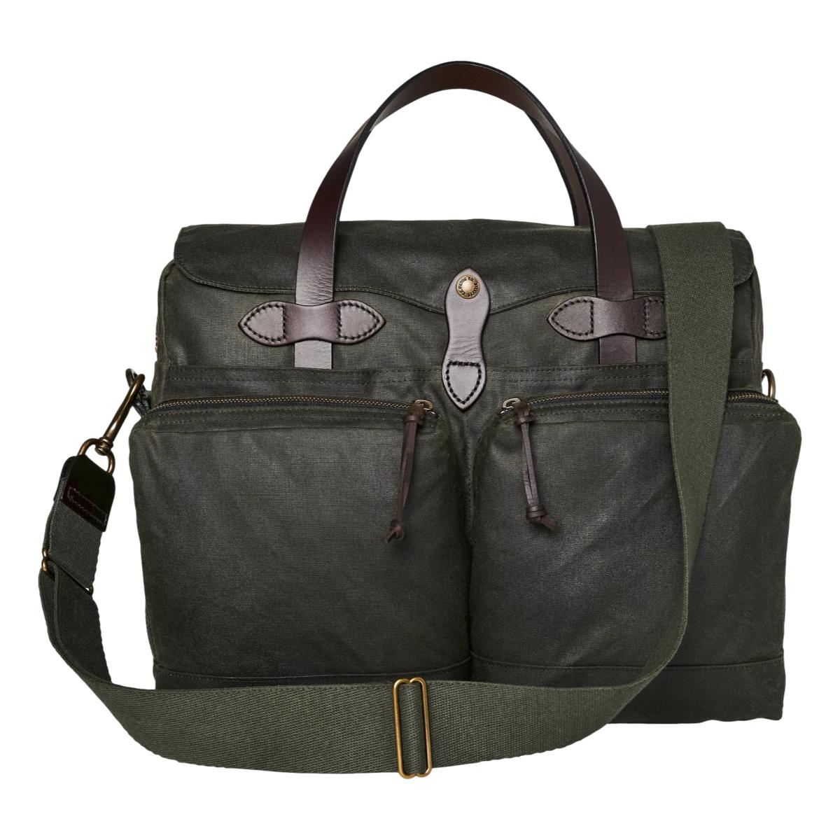 24 Hour Tin Cloth Briefcase Otter Green - Briefcase