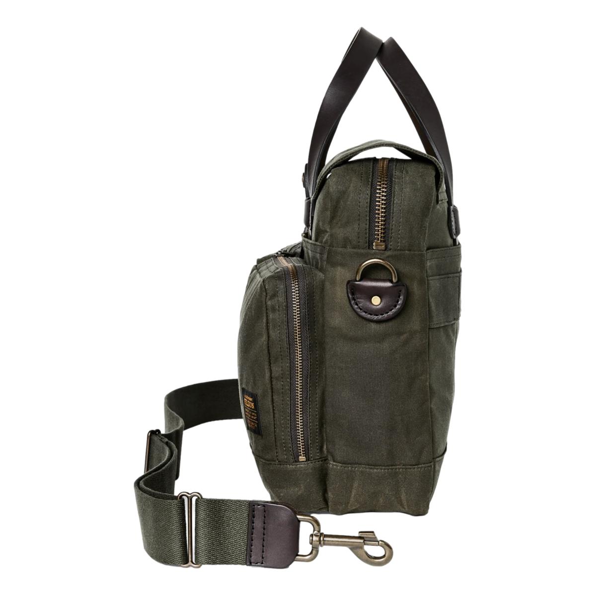 24 Hour Tin Cloth Briefcase Otter Green - Briefcase